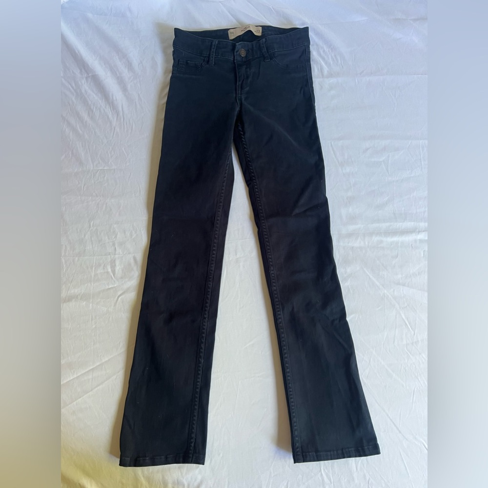 Hollister Boot Cut Black Jeans Size 00 or Waist Size 23